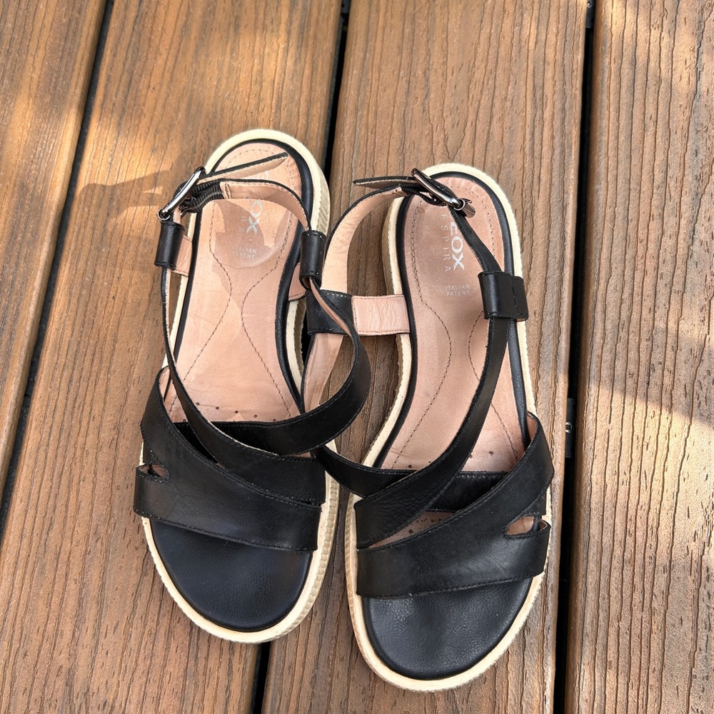 Price Drop: Elegant Geox Black Women's Sandals - Picture 3 of 7